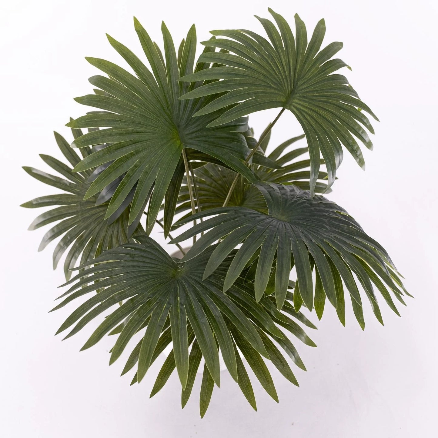UN-REAL 45cm Artificial Fan Palm - Maintenance-Free Indoor Decor, Realistic & Stylish