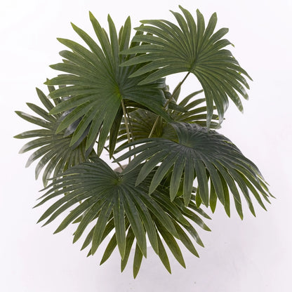 UN-REAL 45cm Artificial Fan Palm - Maintenance-Free Indoor Decor, Realistic & Stylish