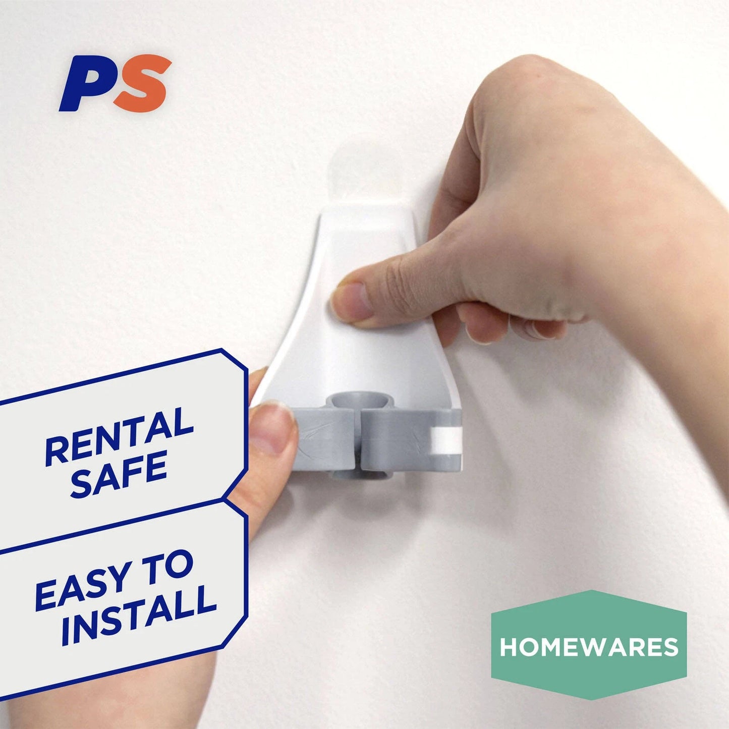 Permastik Mop & Broom Gripper 2 Pack, Strong Hold, No Damage, Self-Adhesive, Easy Install