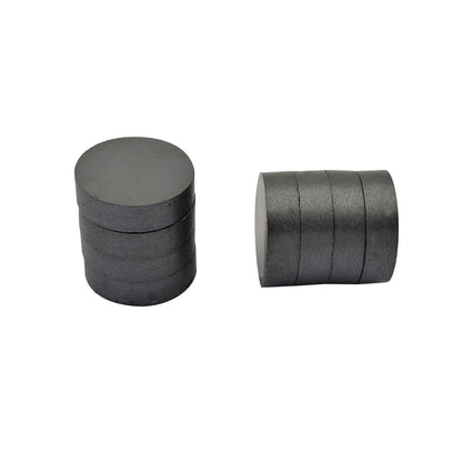 Everhang 19mm Ceramic Disc Magnets 8 Pack - Lightweight, Durable, Black Finish