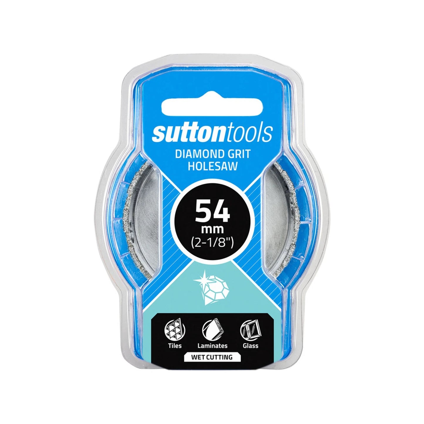 Sutton Tools 54mm Diamond Grit Holesaw, Deep Cutting, Universal Compatibility