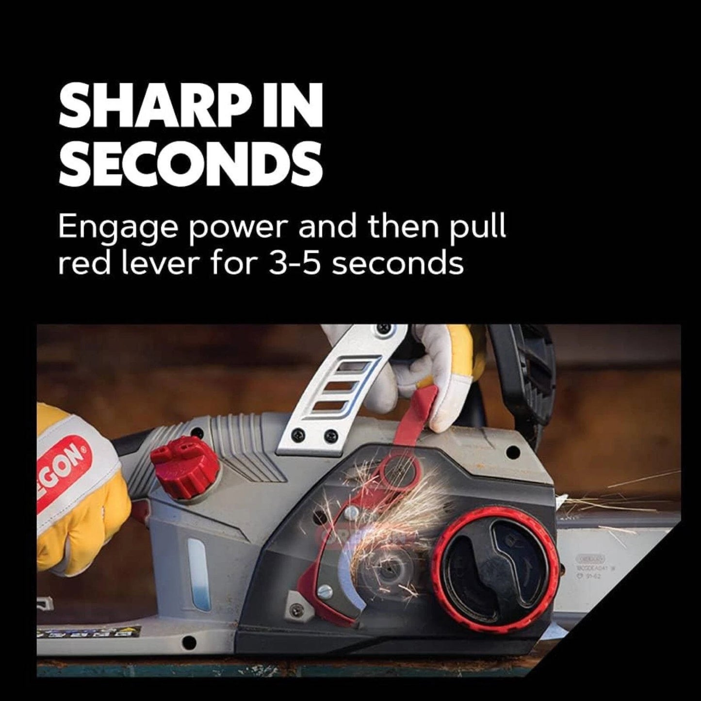 Oregon Self Sharpening Electric Chainsaw, 2400W, 18" Bar, Tool-less Tensioning