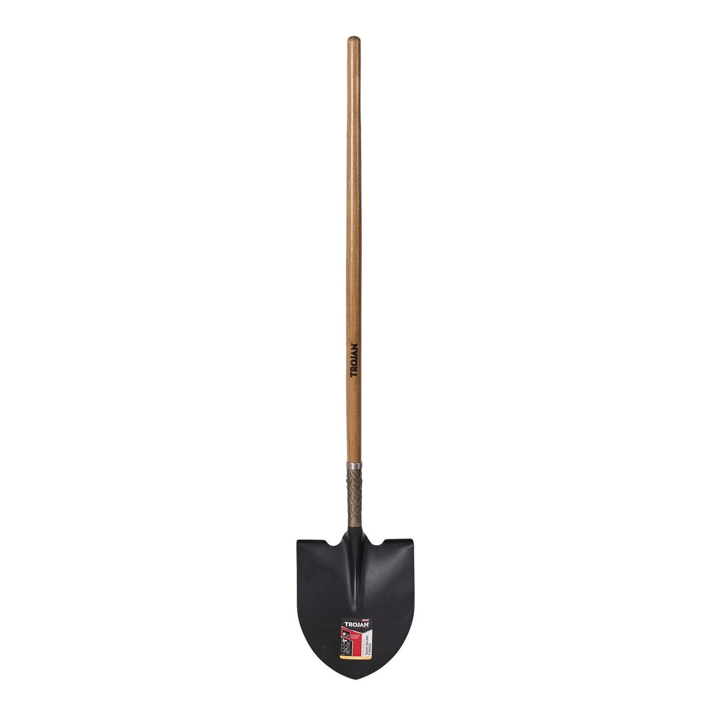 Trojan Round Mouth Shovel Long Handle Carbon Steel Blade Lifetime Guarantee