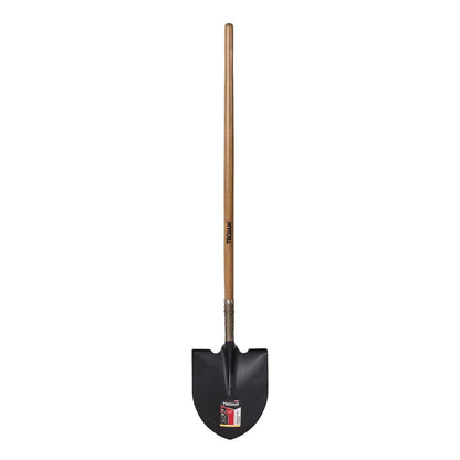 Trojan Round Mouth Shovel Long Handle Carbon Steel Blade Lifetime Guarantee