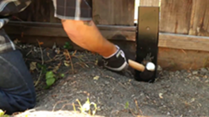 Simpson Strong-Tie 90mm Fence Post Repair E-Z Mender, Carbon Steel, Black Finish