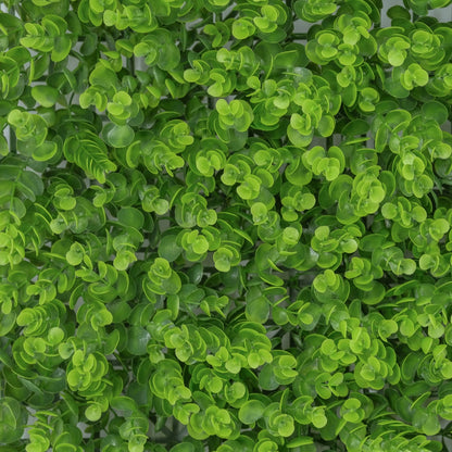 UN-REAL Artificial Hedge 50x50cm Baby Eucalyptus, UV-Treated, 5-Year Warranty, Indoor/Outdoor