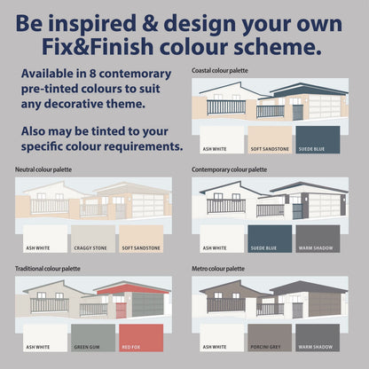 Crommelin 10L Red Fox Waterproof Exterior Paint - Fix & Finish, UV Resistant, Low VOC