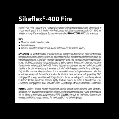 Sikaflex 600ml Grey Fire-Rated Polyurethane Sealan