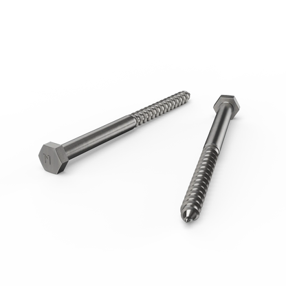 ZENITH M10 x 150mm Stainless Steel 304 Hex Head Coach Screws, Corrosion Resistant