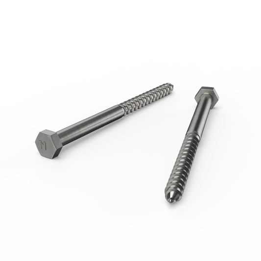 ZENITH M10 x 150mm Stainless Steel 304 Hex Head Coach Screws, Corrosion Resistant