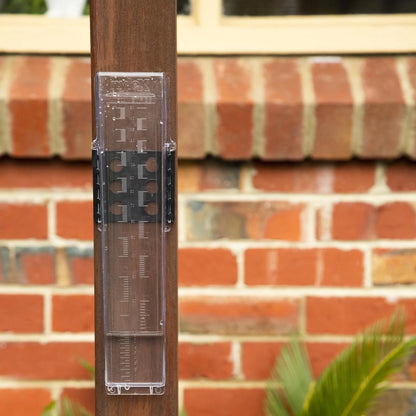 Nylex 150mm Rain Gauge, Precise Measurement, Easy Install, Clear Readings