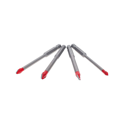 Diablo Ceramic Speedemon Drill Bit Set, 4 Piece, Impact-Resistant Carbide Tip for Tile & Stone