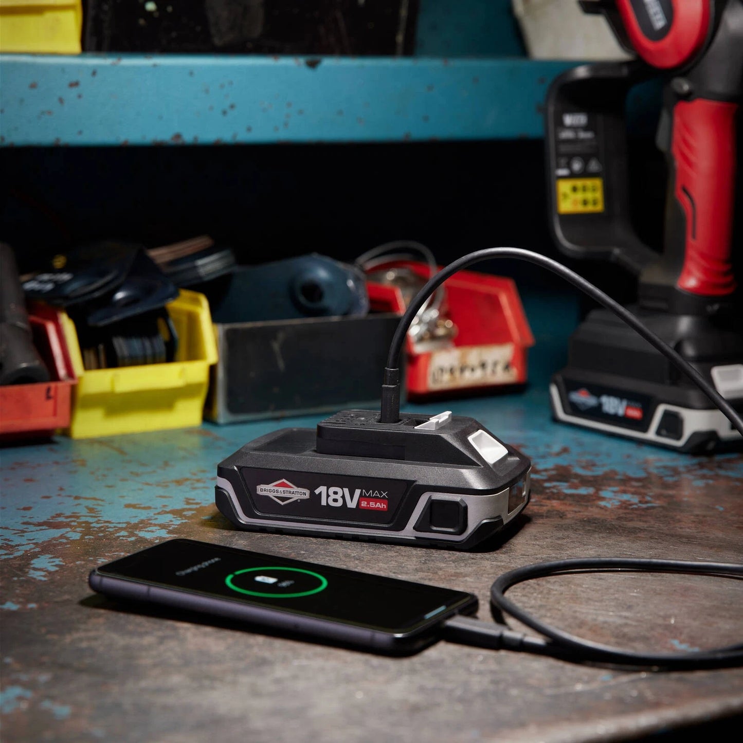 Victa 18V Cordless Line Trimmer Kit with USB-C Battery & Charger, Automatic Feed, Lightweight