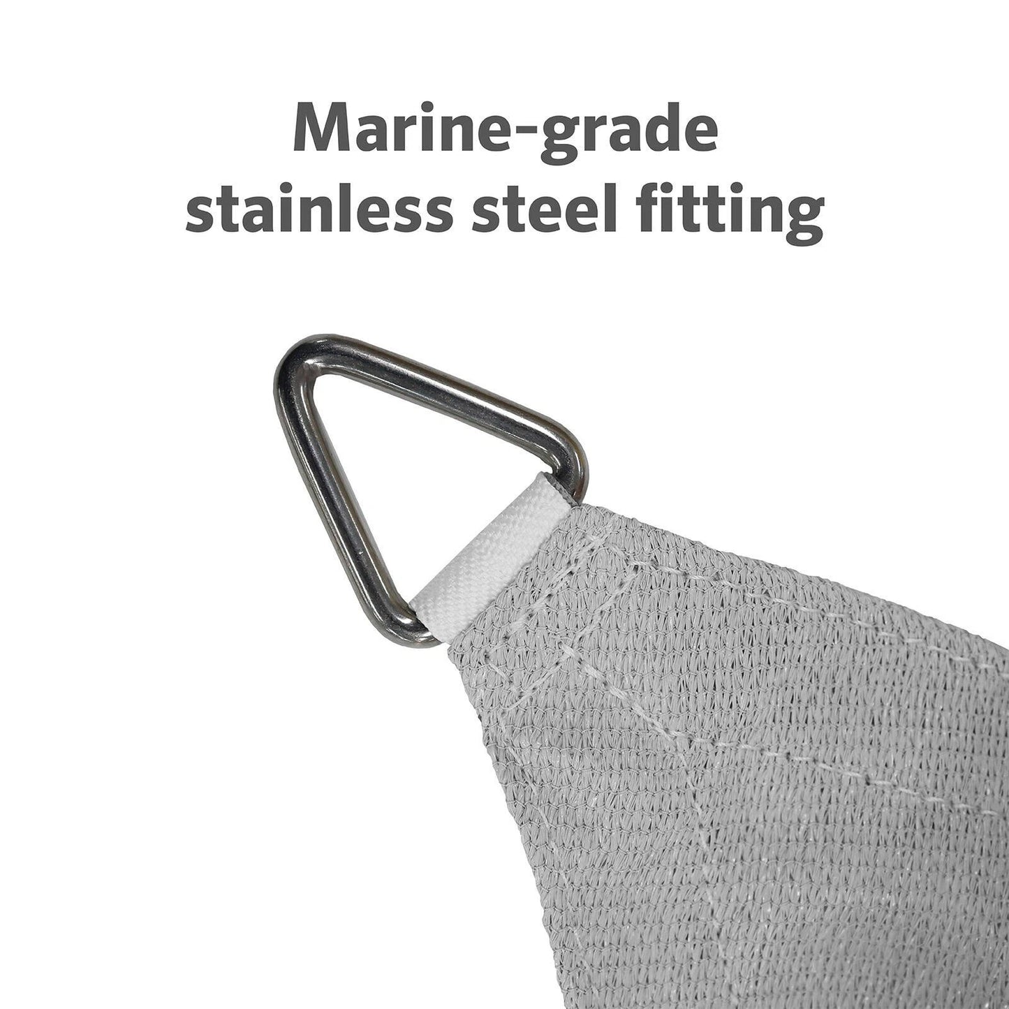 Coolaroo Rectangle Stone Shade Sail 5x3m - 95% UV Block, Cancer Council Endorsed