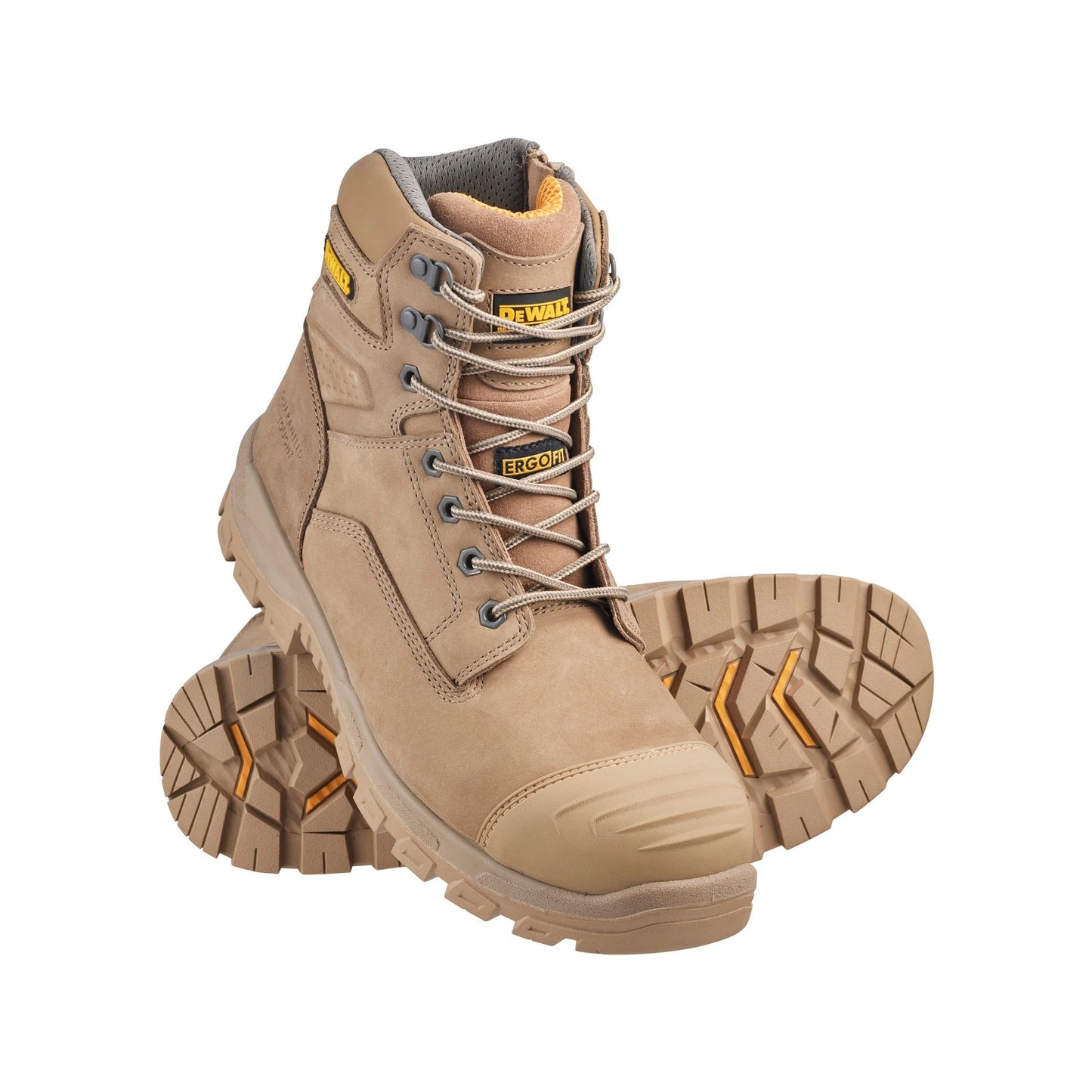 DeWALT Size 9 Stone Apex Safety Work Boot, Slip-Resistant, Composite Toe, Nubuck Leather