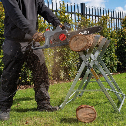 Ozito 1900W 14" Corded Chainsaw with Safety Brake & Tool-Free Adjustment
