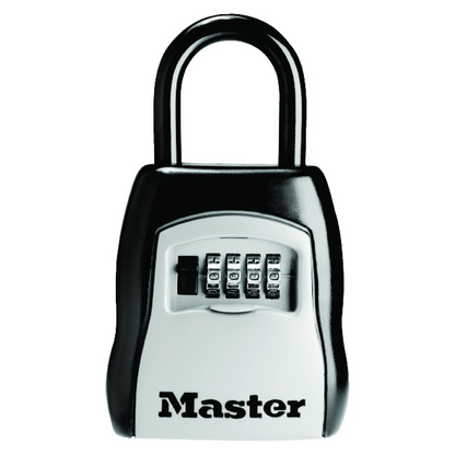 Master Lock Portable Key Safe, 4-Digit Combo, Weather-Resistant, Over-the-Door Design
