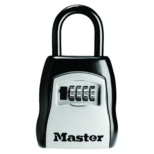 Master Lock Portable Key Safe, 4-Digit Combo, Weather-Resistant, Over-the-Door Design