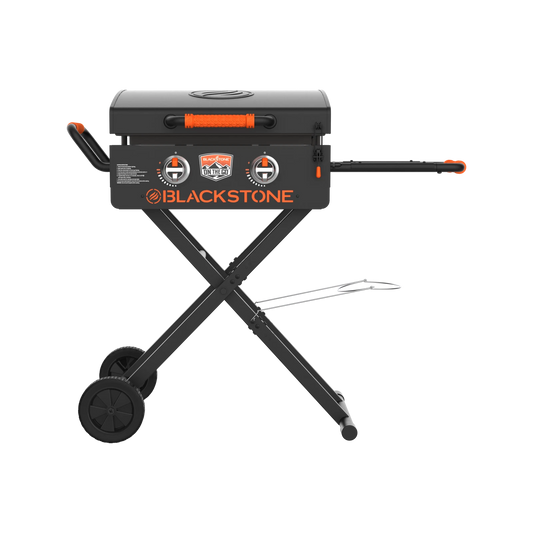 Blackstone Portable 2 Burner Gas BBQ with Dual Cooking Zones & Piezo Ignition