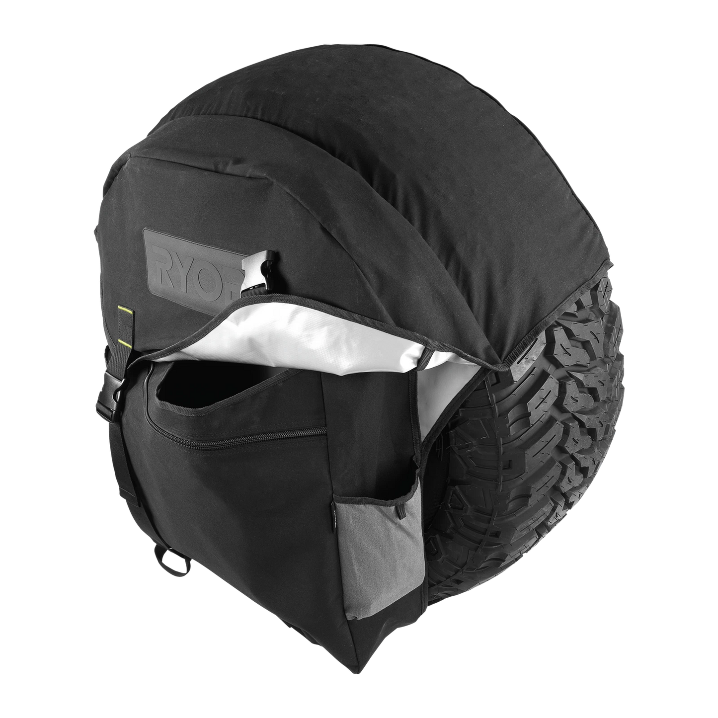 Ryobi Traxx Canvas Wheel Bag, Fits 31"-35" Tyres, Durable 250gsm Canvas, Ample Storage