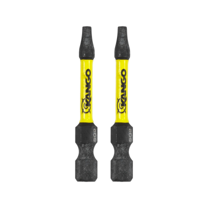 Kango HYPERTORQUE™ 50mm SQ2 Impact Driver Bit 2 Pack with Magnetised Tips