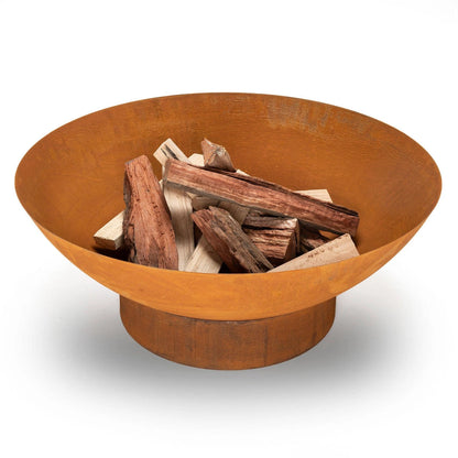 Mimosa Rustic Steel Fire Pit 70cm - Durable, Easy Assembly, Outdoor Use