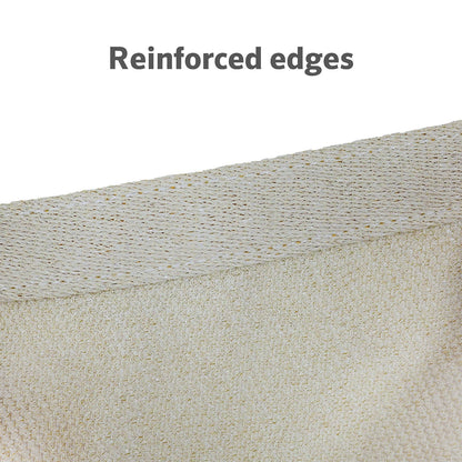 Coolaroo 5.4x5.4m Square Shell Shade Sail Kit - UV Protection, Heavy-Duty, 15-Year Warranty