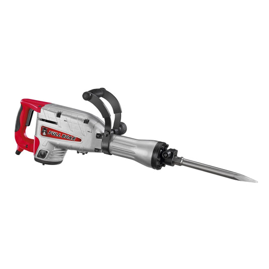 Full Boar 1500W Demolition Hammer Kit, 40J Impact, 30mm HEX, Tool-Free Bit Change