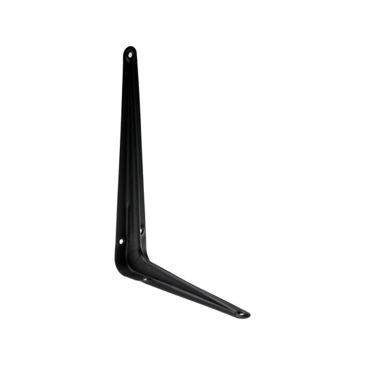 Zenith Matte Black London Bracket 200x150mm - Durable Steel Shelf Support