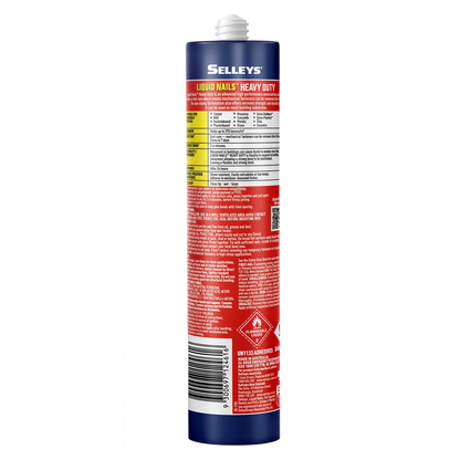 Selleys Heavy Duty Liquid Nails 350g - Fast Curing, Weather Resistant Construction Adhesive