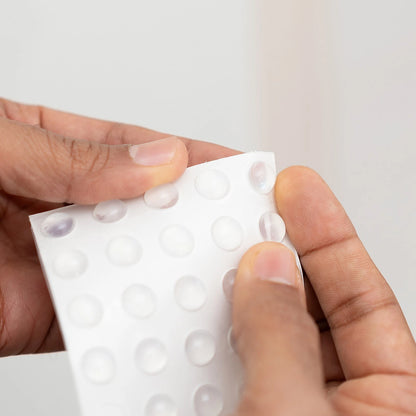 Taskmaster Self-Adhesive Door Buffer 9.5 x 3.8mm - 50 Pack, Quieter Cabinet Closure