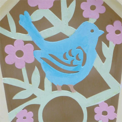 Boyle Birdhouse With Hinged Roof - Multi-Functional Wooden Craft, Laser-Cut Design, Plywood