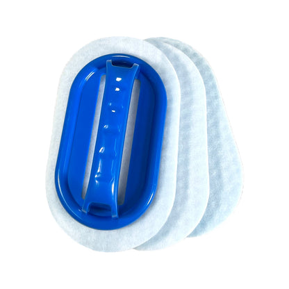 Hy-Clor Spa Waterline Brush Pad - Removes Waterline Marks & Scum, Includes 2 Replacement Pads