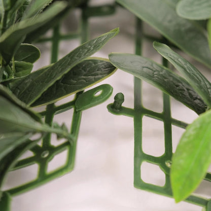 UN-REAL White Petal Artificial Hedge 50x50cm, UV Resistant, Weatherproof, Easy Install