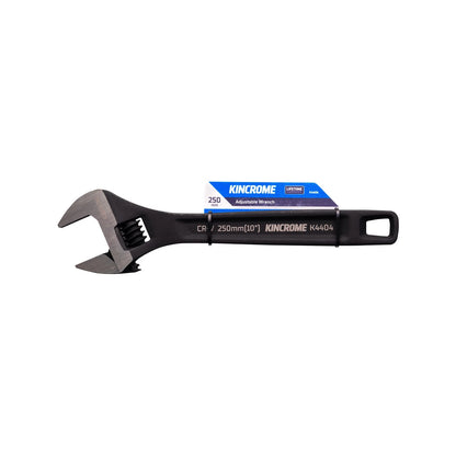 Kincrome Adjustable Wrench 250mm, 28mm Jaw, Black Phosphate, CR-V Steel