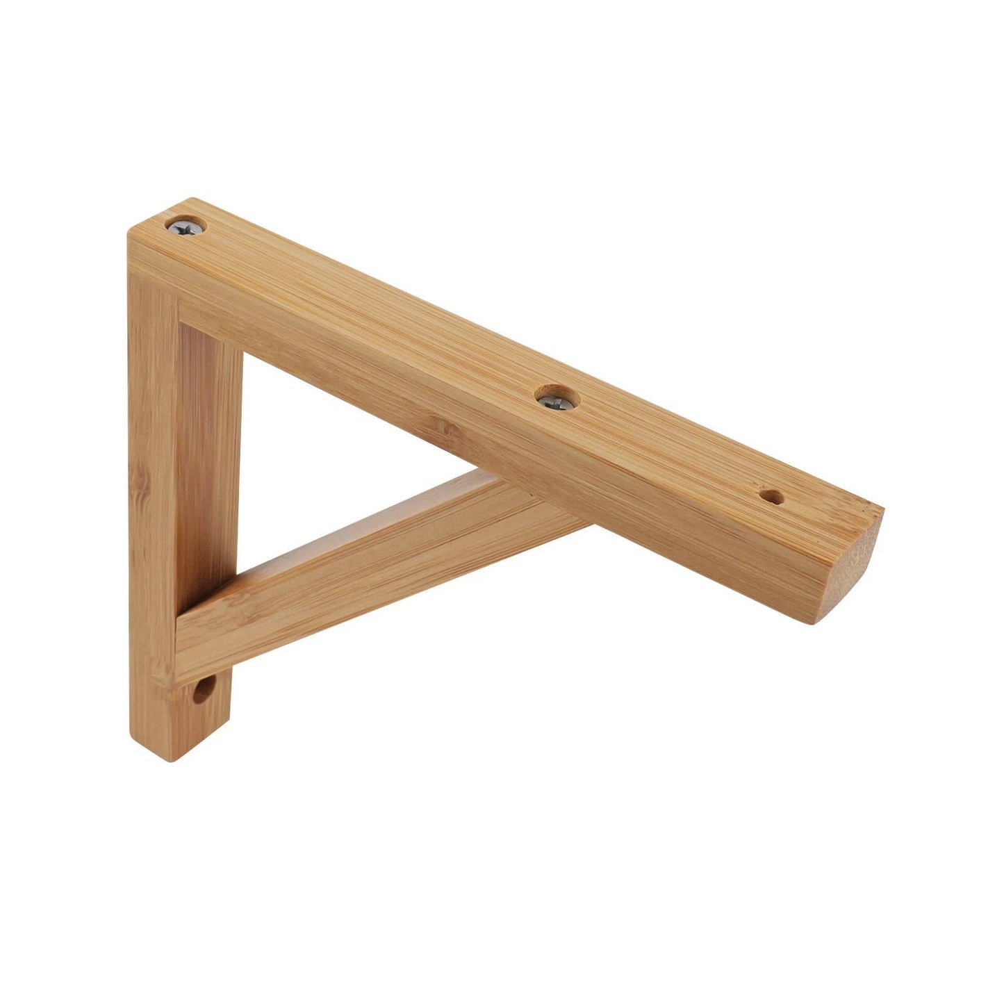 Carinya Bamboo Stayed Bracket 150x130mm, Varnished, 40kg Load, DIY Customizable