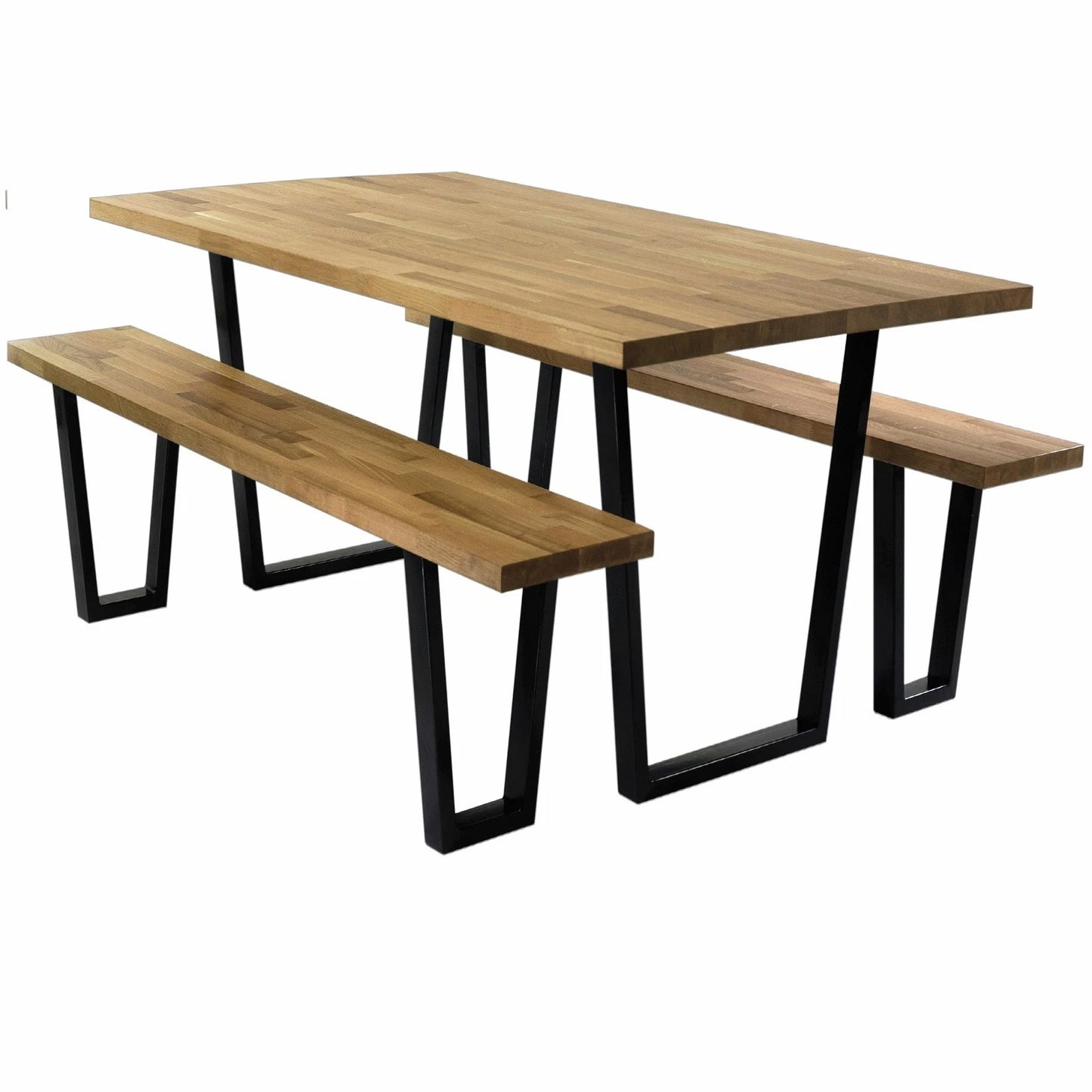 RapidHome Black Steel Bench Seat Legs 30x45x6cm, Durable, Modern Finish