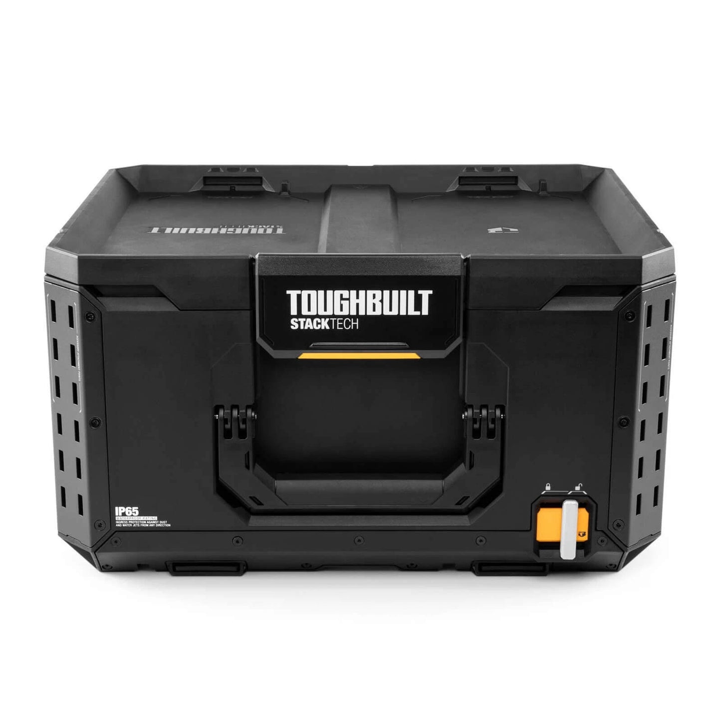Toughbuilt StackTech Large Tool Box, Durable, Customizable, IP65, Auto-Locking, Easy Stacking