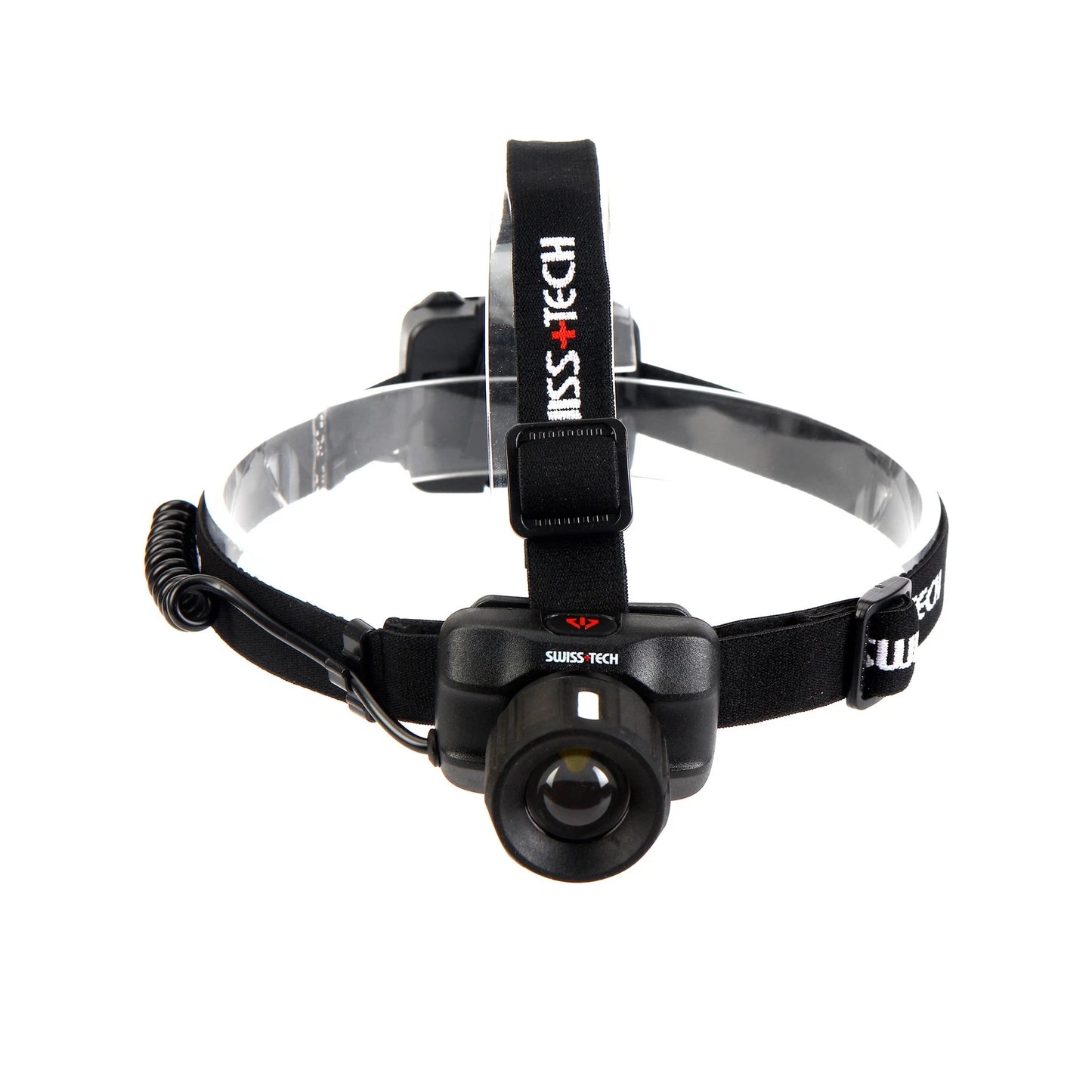 SWISS+TECH 350lm LED Headlamp, Adjustable Focus, Multiple Modes, Durable, Comfortable Fit