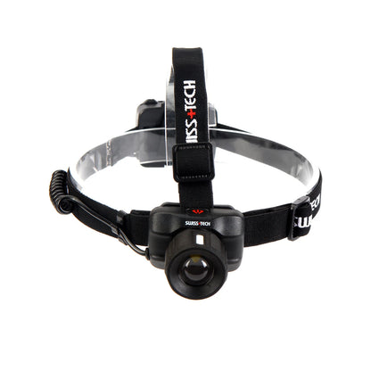 SWISS+TECH 350lm LED Headlamp, Adjustable Focus, Multiple Modes, Durable, Comfortable Fit