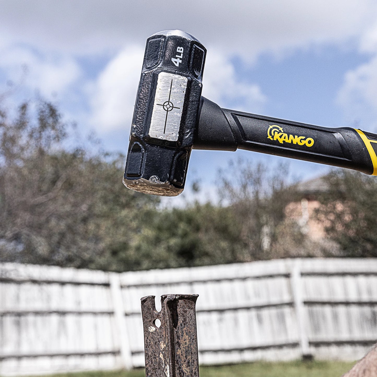 Kango 4lb Cross Strike Sledge Hammer - Dual Side Faces, Heat-Treated Steel, Balanced Design