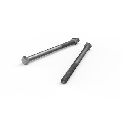 ZENITH M12 x 200mm Galvanised Hex Head Bolts & Nuts, Corrosion Resistant, AS Compliant