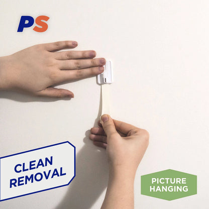 Permastik Small Picture Hooks 9 Pcs, Holds 750g, Damage-Free, Self-Adhesive, Easy Install