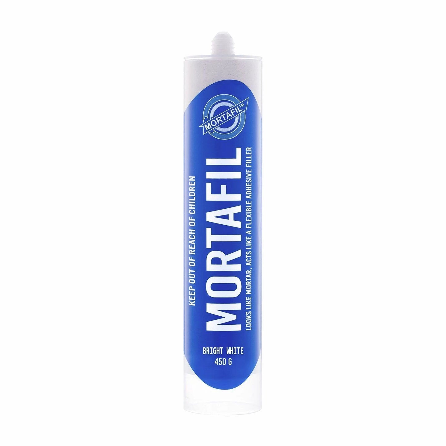 Mortafil 450g White Mortar - Flexible, Strong Adhesive Filler for Interior & Exterior Use