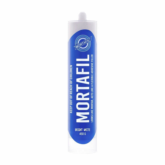Mortafil 450g White Mortar - Flexible, Strong Adhesive Filler for Interior & Exterior Use