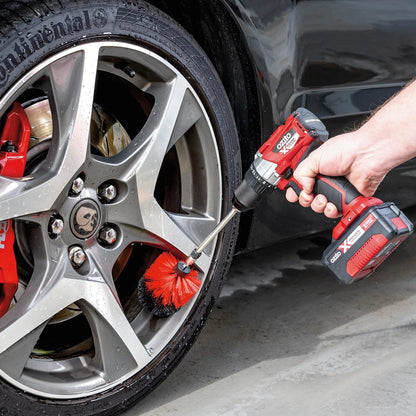 Ozito 16 Piece Drill Brush Set for Tiles, Grout, Tyres, Outdoor Furniture Cleaning