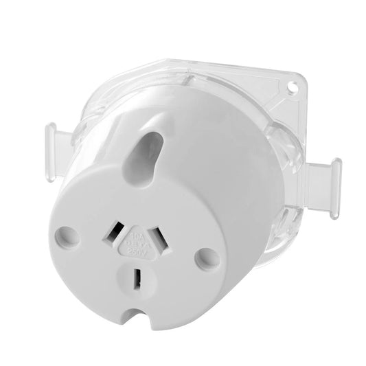 Deta Single Outlet Trade Base Plug 10 Pack, 240-250V AC, Easy Install, Enhanced Design