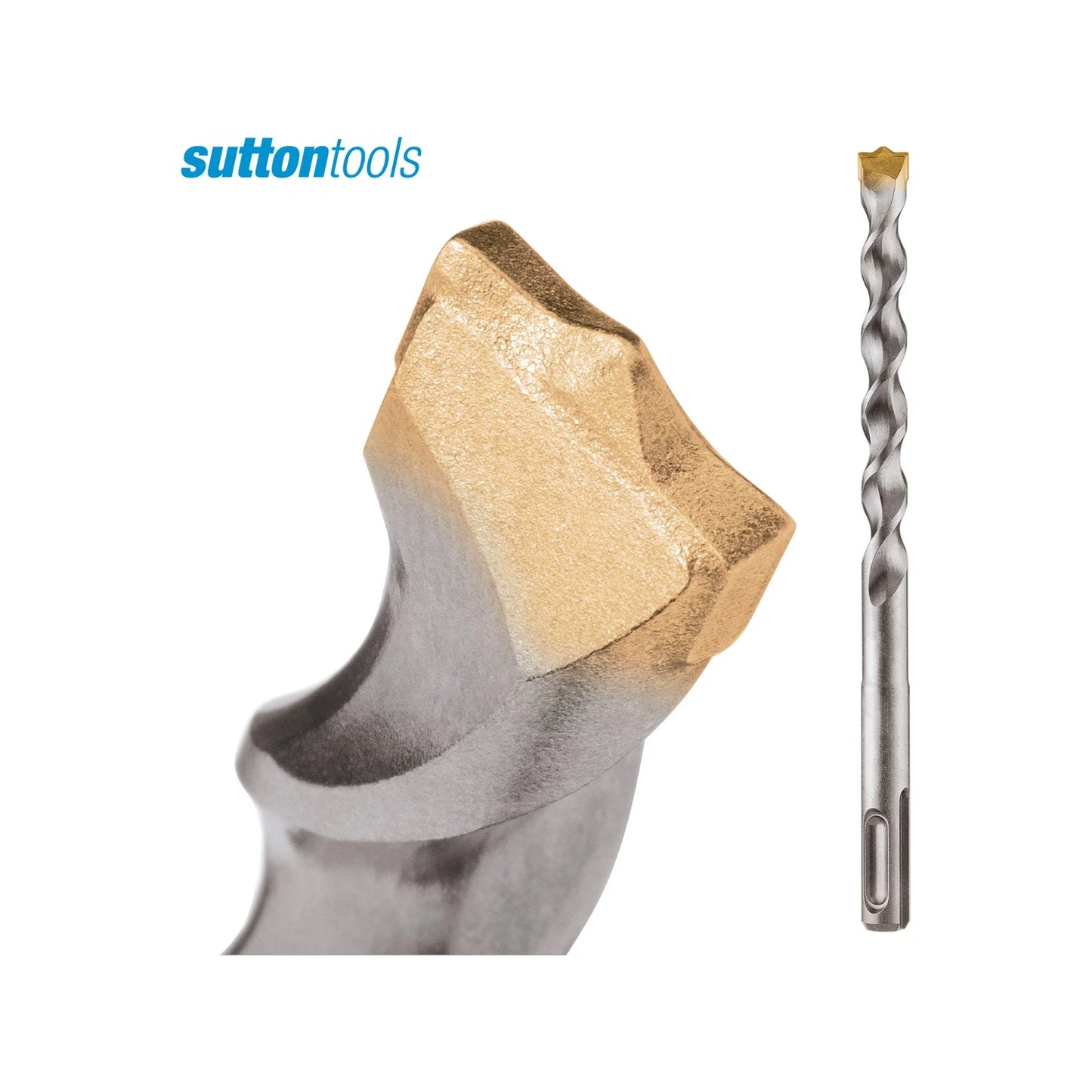 Sutton Tools 8 x 160mm SDS Plus Masonry Drill Bit with Carbide Tip for Fast Drilling