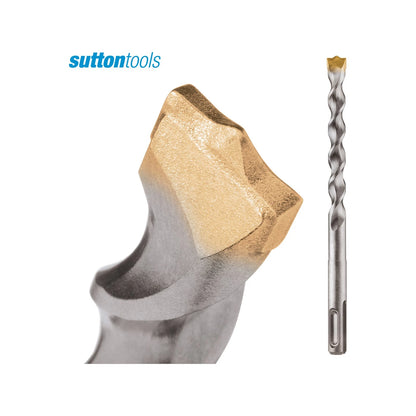 Sutton Tools 8 x 160mm SDS Plus Masonry Drill Bit with Carbide Tip for Fast Drilling