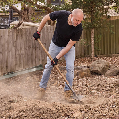 Trojan Round Mouth Shovel Long Handle Carbon Steel Blade Lifetime Guarantee